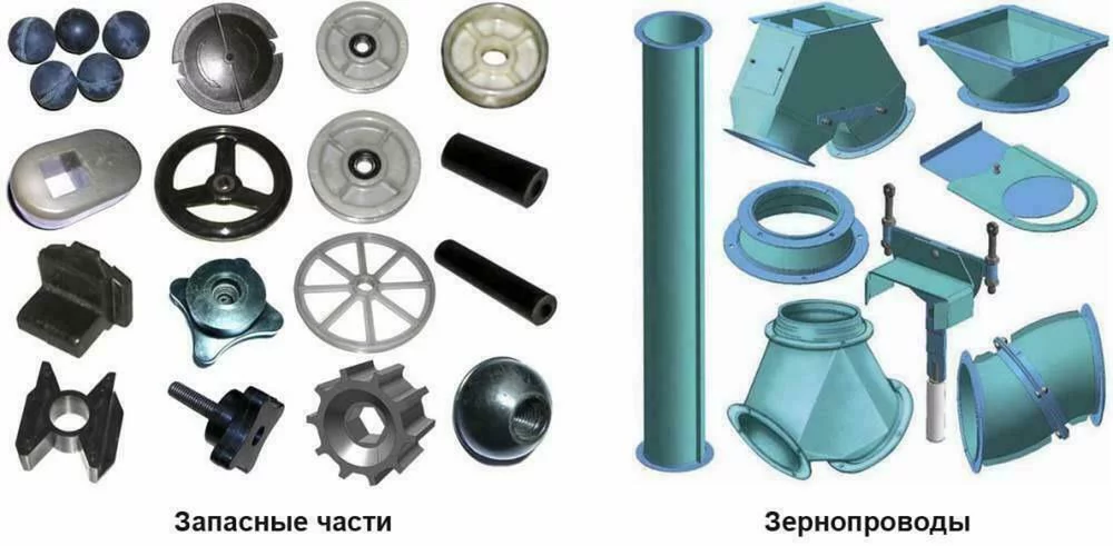 Комплектующие к  нории 8 м (демонтаж)